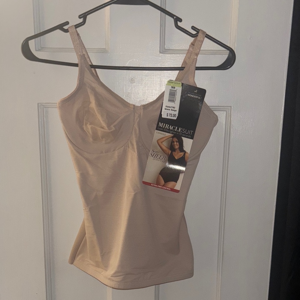 Miraclesuit Beige Shapewear Tank $72.00 Price Tag!